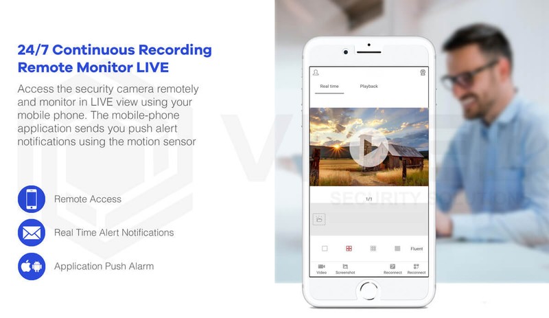 WIFI Wireless QUAD HD 2K Security Camera 24/7 AI Human Detection gallery
