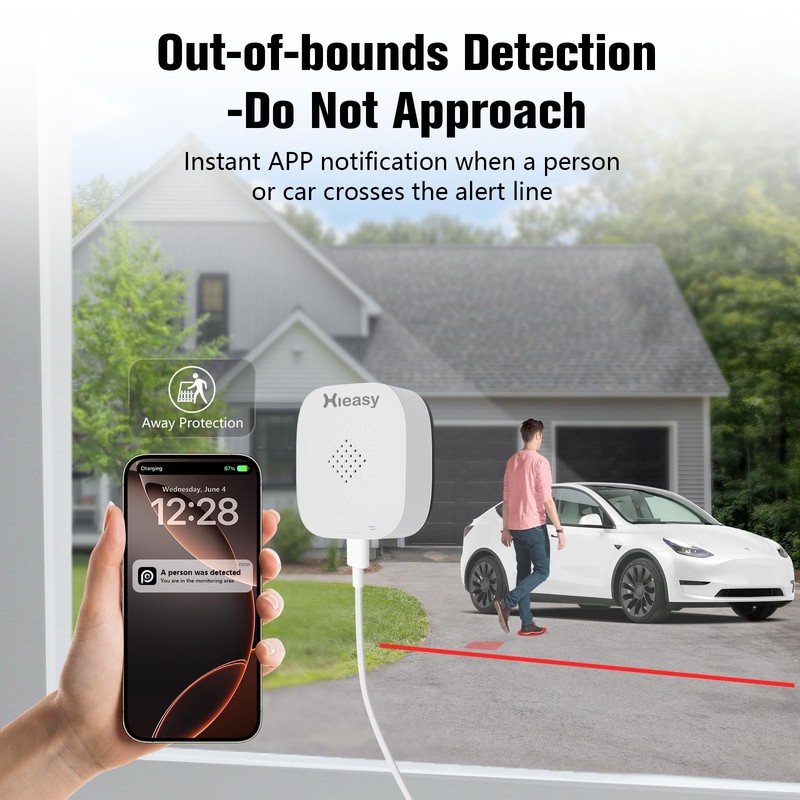 Hieasy 4MP 2.5K Window Security Camera with 24/7 Recording, No Subscription gallery