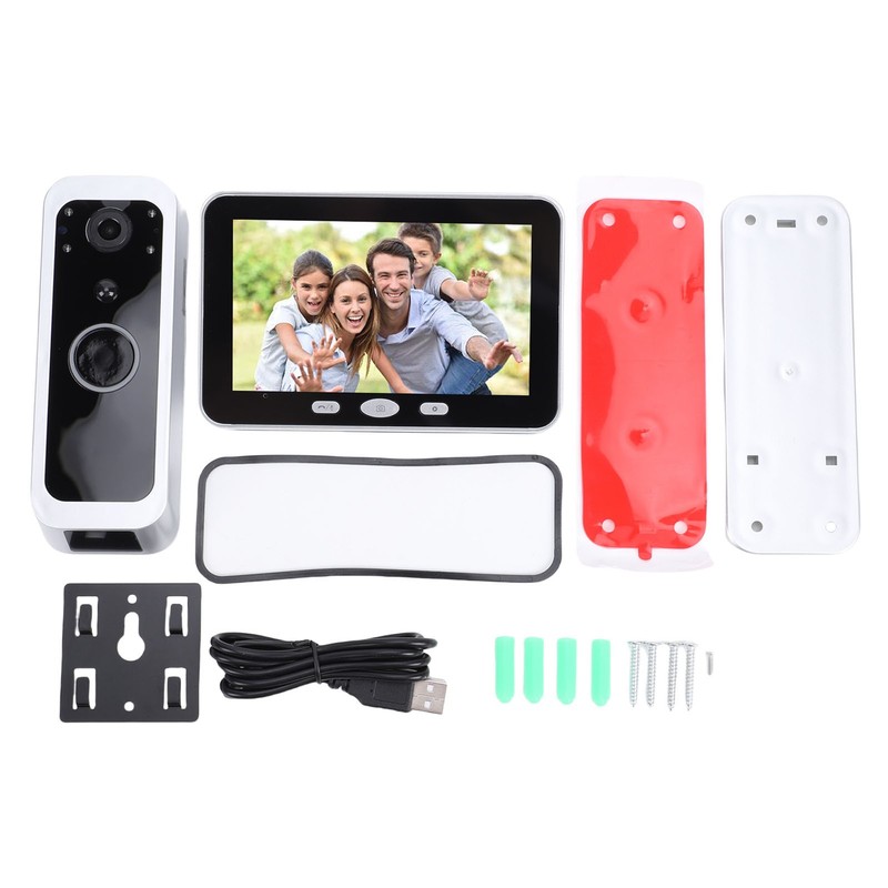 WiFi Video Doorbell Camera 1080P 150 Degree PIR Motion Detection APP Remote gallery