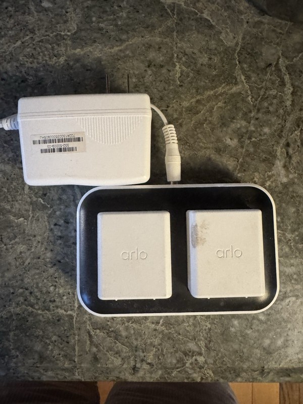 Arlo Dual Battery Charger for Ultra, Ultra 2, Pro 3/4 Cameras, And TWO Batteries