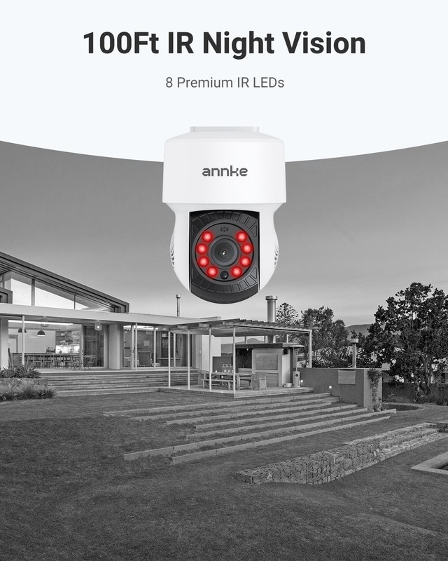 2Pack 1080P 2MP AHD CCTV Home Surveillance Dome Wired PT Camera with 350° pan... gallery