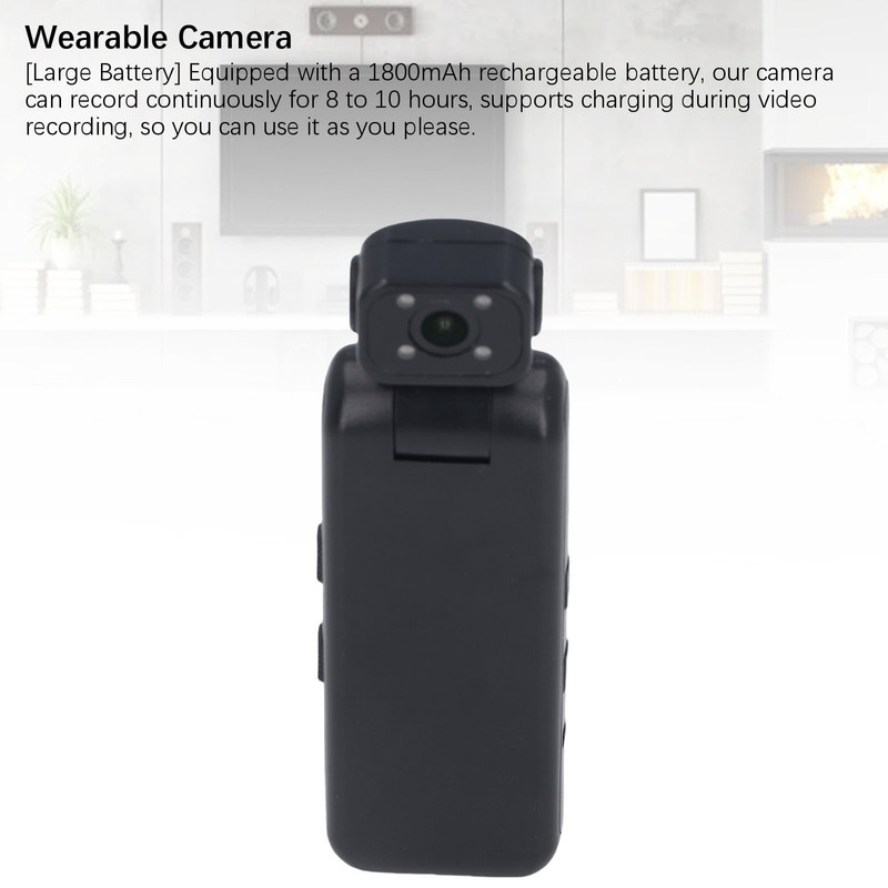 Wearable Camera 1080P HD 180 Degree Rotatable Lens Motion Detection Night V GQRB gallery