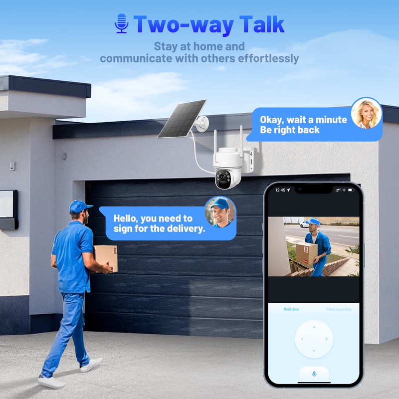 4G LTE Cellular Security Camera, Solar Cameras Wireless Outdoor, No Wifi Cam wit gallery