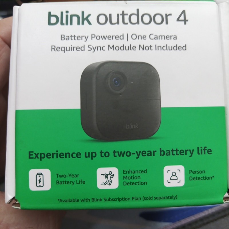 Blink Outdoor 4 (4th Gen) Wire-Free Smart Security Add On Camera HD 2-Way Audio