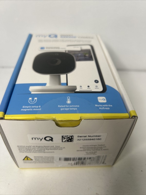 Chamberlain myQ Smart Garage HD 1080p Indoor Wi-Fi Security Camera - White gallery
