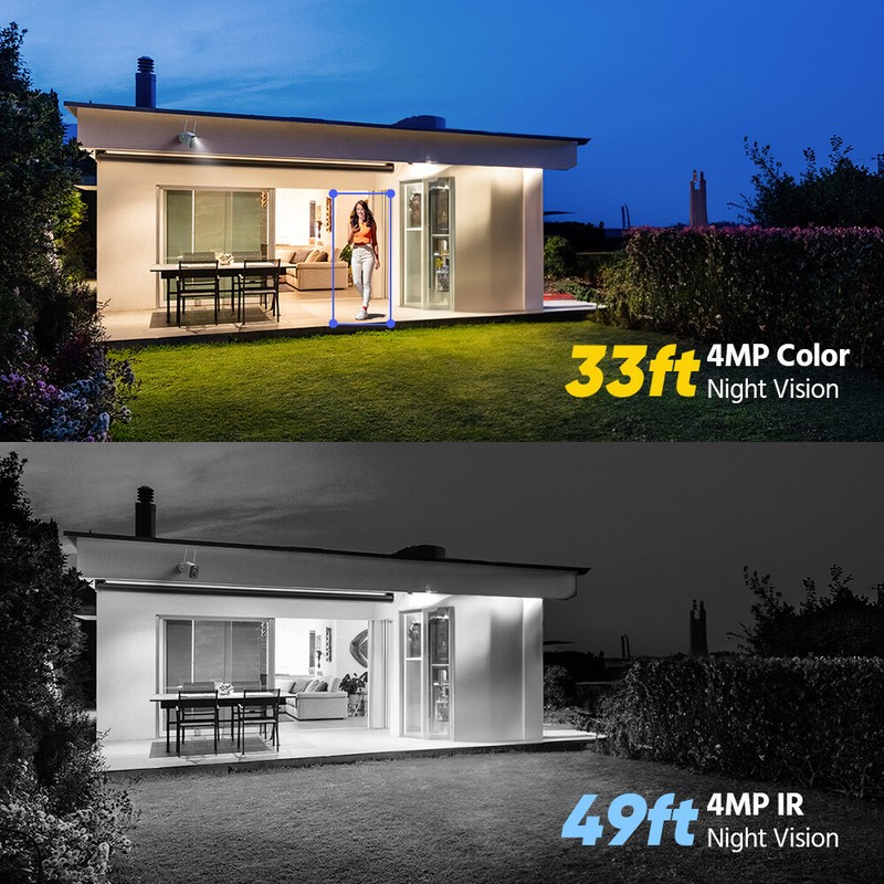 ANNKE Wireless 4MP Security Camera Solar Panel Two-Way Audio Color Night Vision gallery