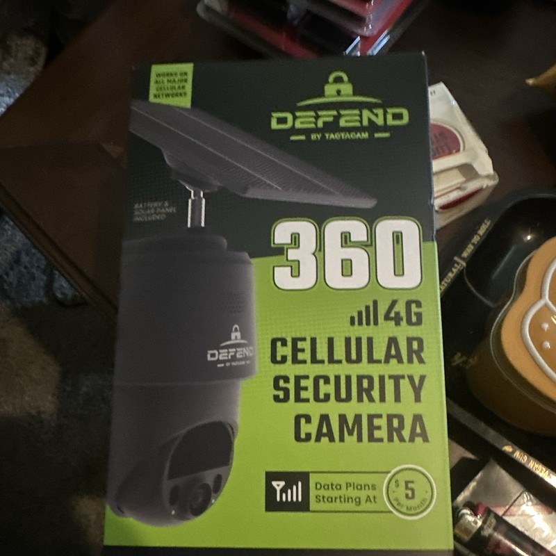 Defend by Tactacam 360 4G Cellular 1080p PTZ Night Vision Outdoor Camera