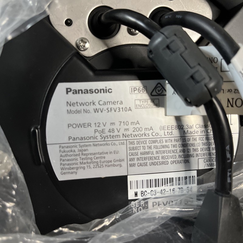 Panasonic WV-SFV310A Security Surveillance Dome Camera New Open Box gallery