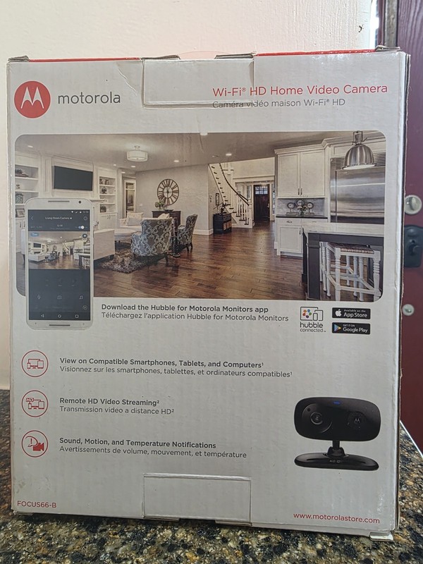 Motorola FOCUS66-B Wi-Fi Indoor IP Camera 720p HD Two-Way Audio Black gallery