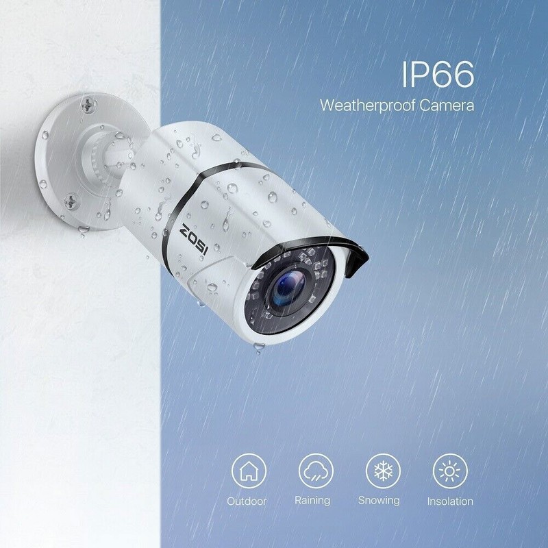 ZOSI 4 Pack Add-on 1080p Security CCTV Camera Human Detection 24/7 Recording gallery