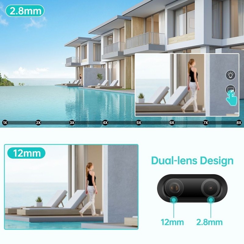 IP Wifi Security Camera 8MP CCTV Outdoor 8x Digital Zoom PTZ Surveillance Camera gallery