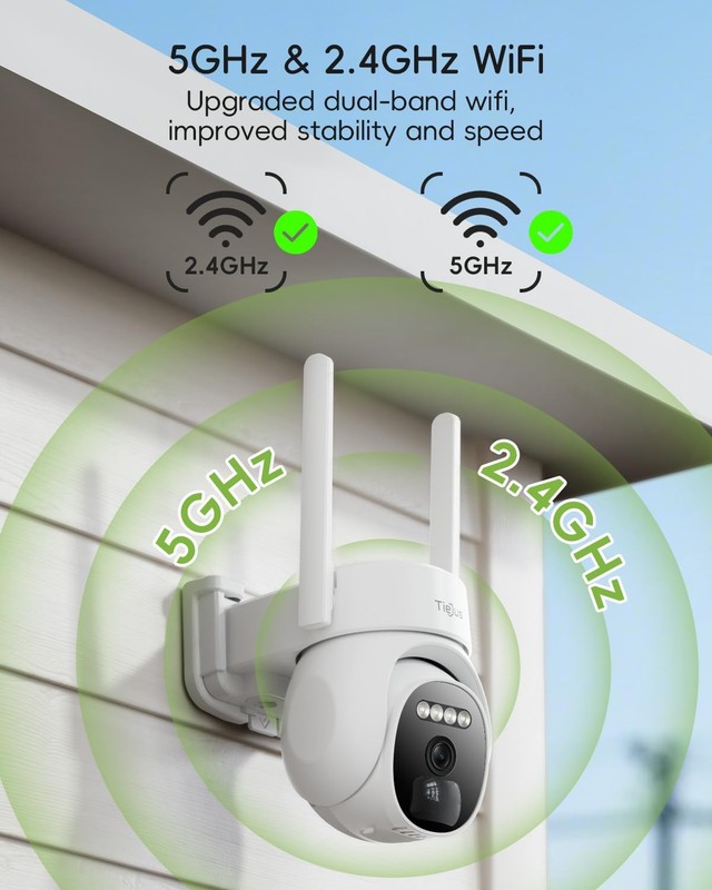 Solar Security Camera 2K HD Wireless Outdoor 2.4G/5G - Auto Tracking, IP66 gallery