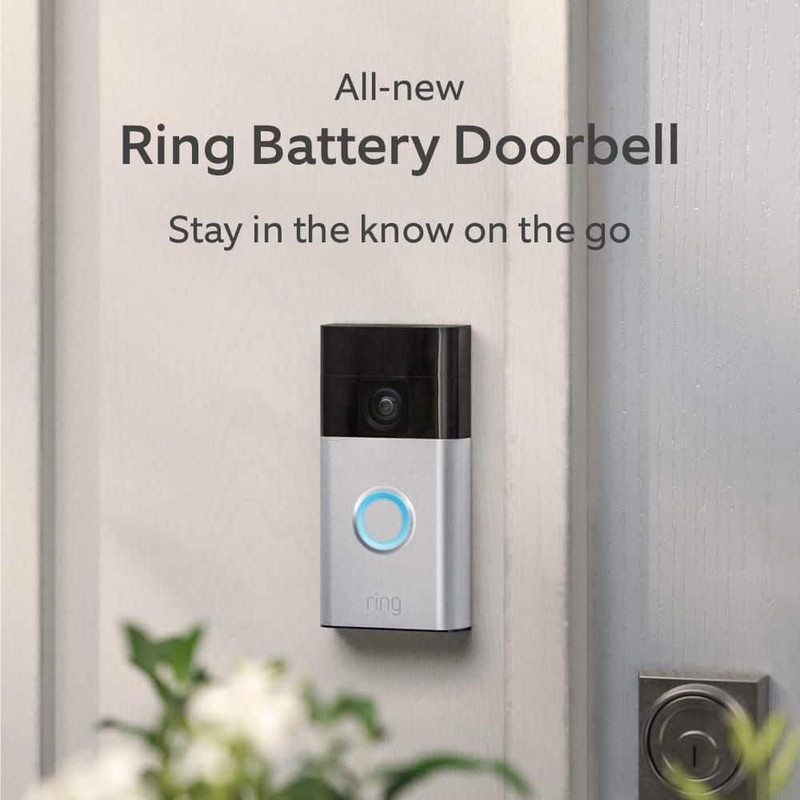 Satin Nickel Battery Doorbell with HD Video, 2-Way Talk & Motion Alerts gallery