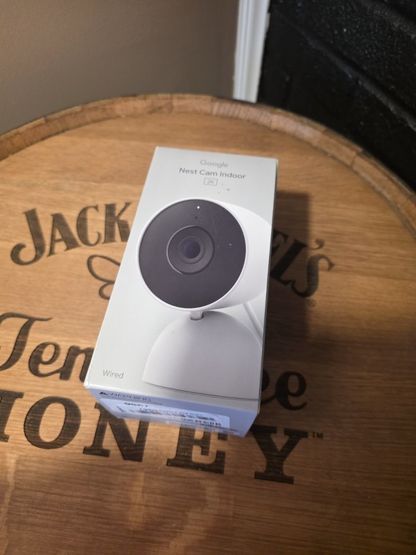 Google - Nest Cam Indoor (wired, 3rd gen) - Latest Model - 2K Video SNOW
