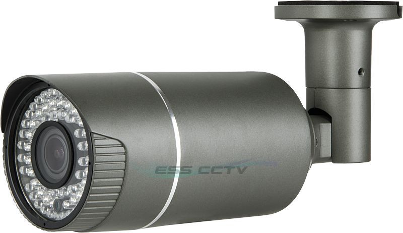 HD-SDI 1080p 2 Megapixel Outdoor Bullet Security Camera 72 IR LED 2.8-12mm Gray