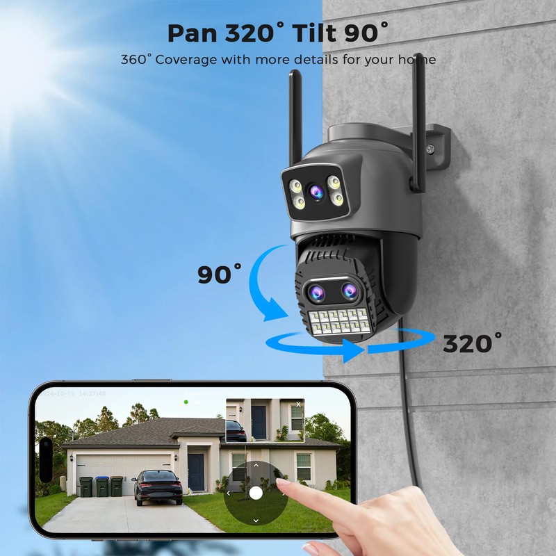 6K 15MP IP Camera Outdoor WiFi 4K 8MP Security PTZ Auto Tracking Surveillance gallery