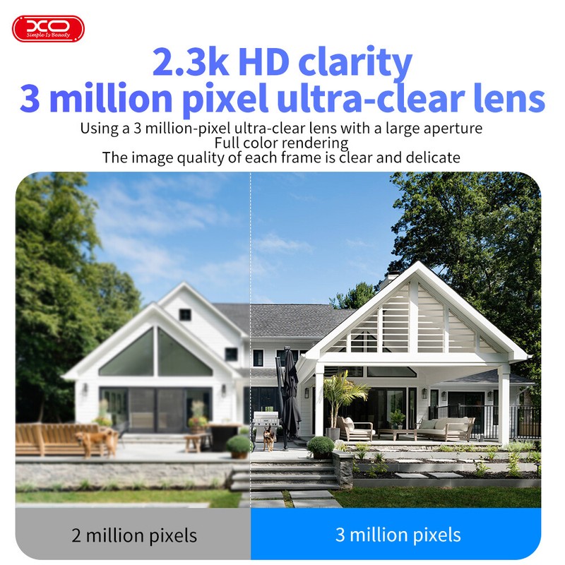 2.3K Security Cameras Wireless Outdoor Solar Powered Camera for Home 360° View gallery