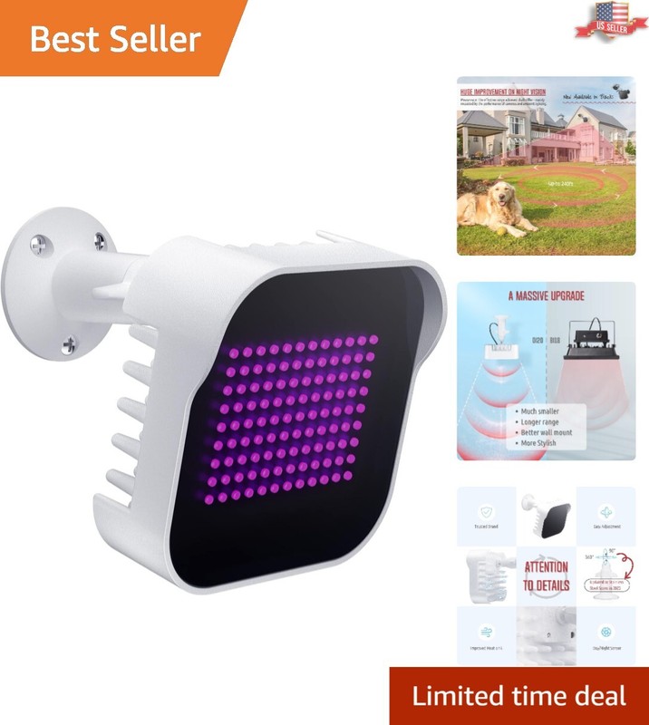 DI20 Infrared Security Light: Long-Range, Waterproof & Modern Aluminum Design