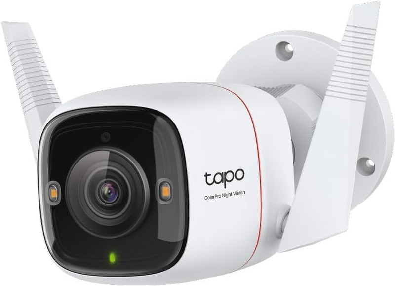 Tapo ColorPro Wi-Fi Outdoor Camera, PoE, Plug-in, Daylight Clarity at Night, 2K gallery