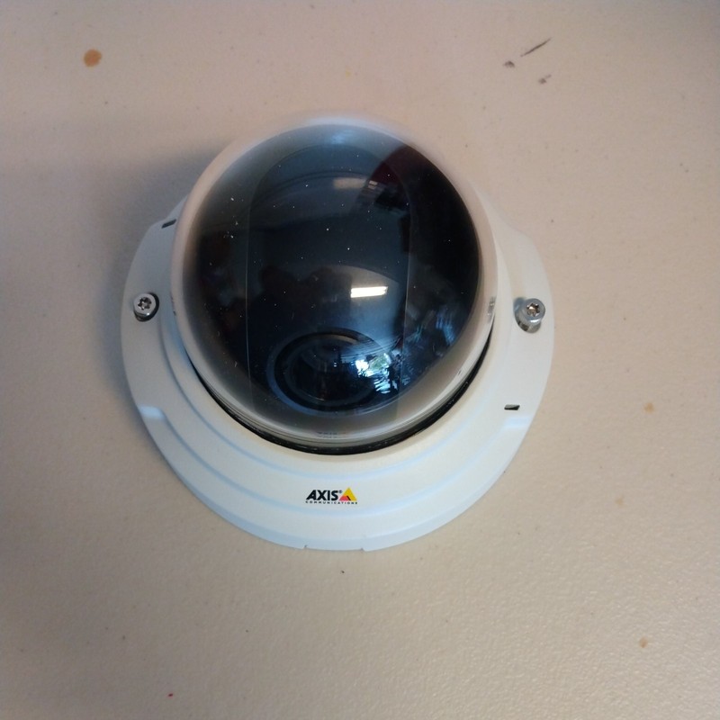 Axis P3384 Security Camera w/ Audio Recording Capture Capability.