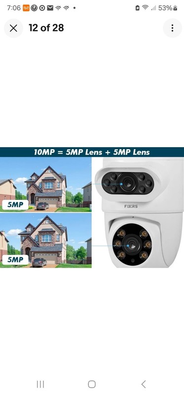 10MP 5K HD Dual Lens WiFi IP Camera Tuya Smart PTZ Wireless Home Security CCTV gallery