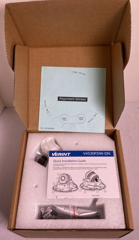 Verint V4530FDW-DN 3MP Exterior Vandal-Proof Dome Camera 70-300-6452 NEW NIB gallery