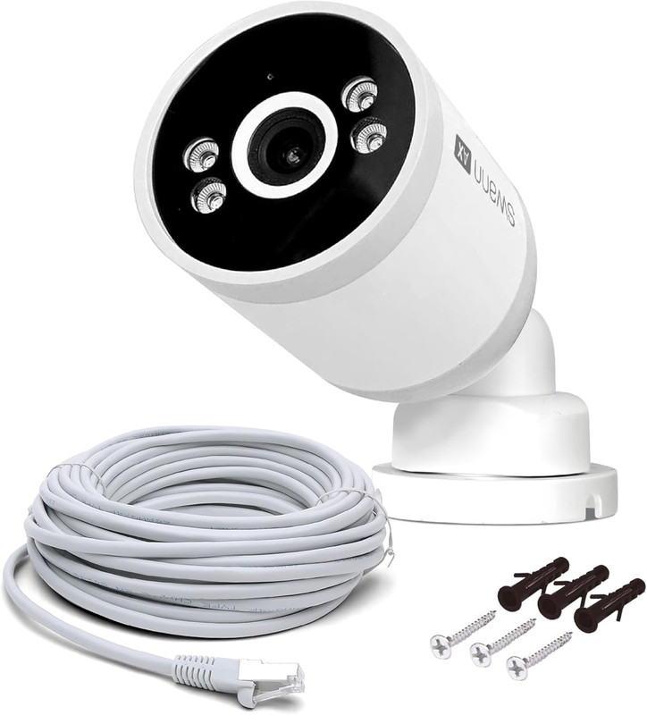 Advancedx Wired 4K Security Camera Poe Outdoor Bullet, Color Night Vision, Smart gallery