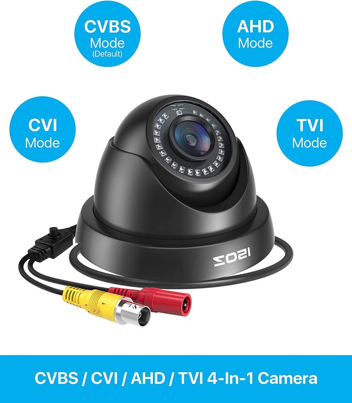 ZOSI 4 Pack 1080P HD TVI Waterproof Indoor/Outdoor Camera for Security System gallery