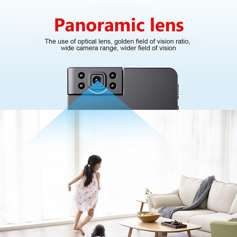 WiFi Mini Camera 180° Rotatable Wireless Camcorder IR Night Vision DVR HD 1080P gallery