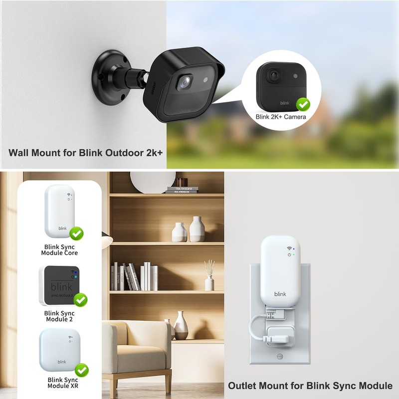 Blink Mount for Outdoor 2K+, 3 Pack Protective Housing and 360° Adjustable Br... gallery