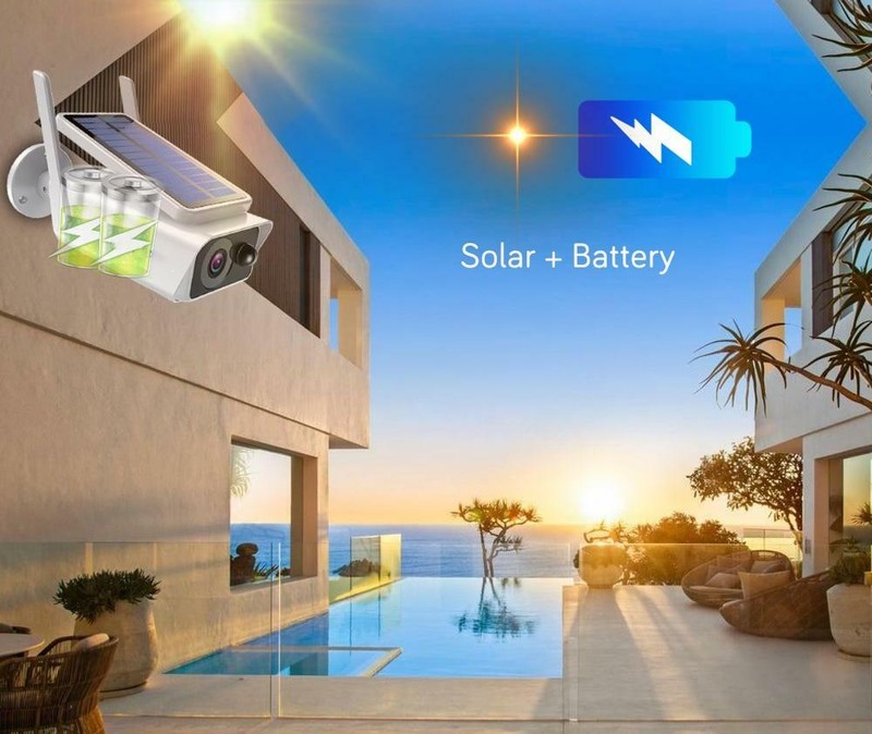Outdoor 1080P HD Solar Power Security Camera Wireless WiFi IP Night Vision Cam gallery