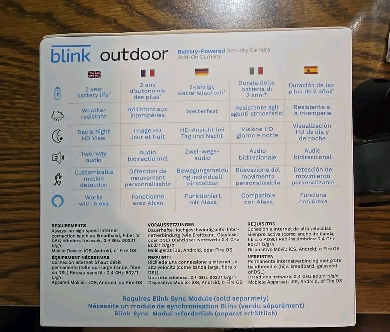New Blink Outdoor Camera EU Model BCM01400U Add-on UK/CAN Gen 3 Batteries Alexa gallery