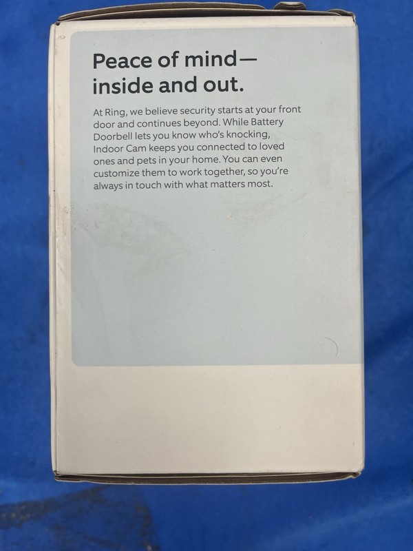 Battery Doorbell & Indoor Cam Wi-Fi Security Pre Owned Excellent Condition gallery