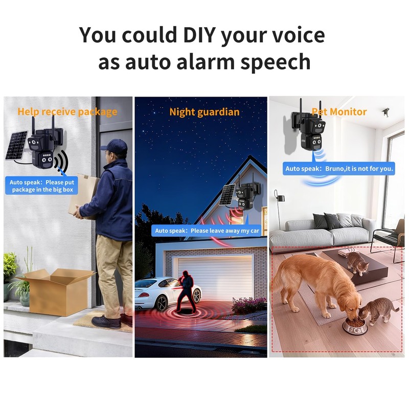 Cameras Wirelss Outdoor Solar Powered for Home , 360 View Outside ,Motion Det... gallery