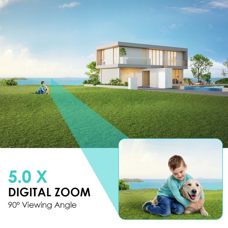 4K 8MP PTZ Outdoor WiFi IP Camera Wireless 5X Digital Zoom Home Security New Cam gallery
