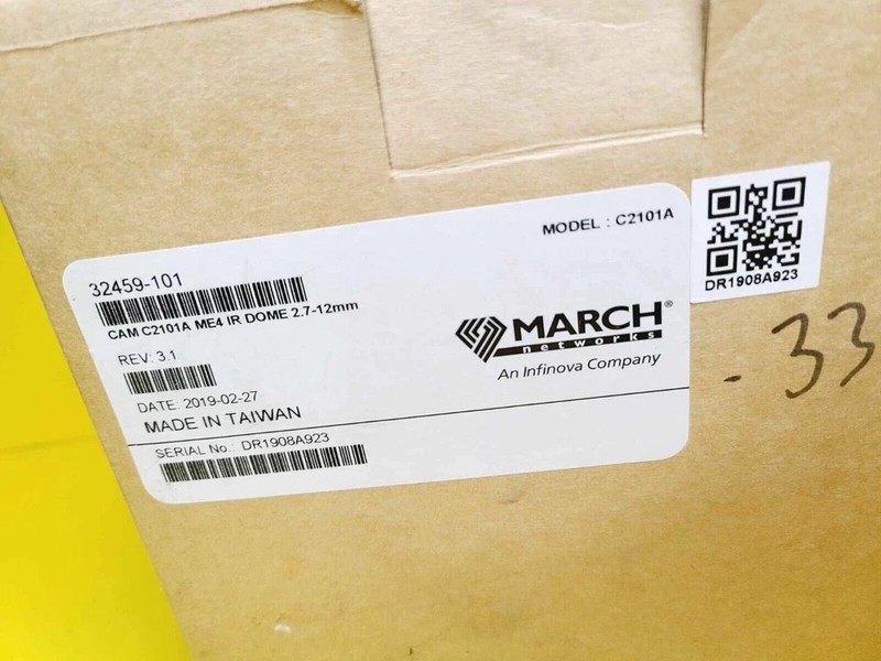 MARCH NETWORKS C2101A ME4 IR DOME 2.7-12mm SECURITY CAMERA OUTDOOR SURVEILLANCE gallery