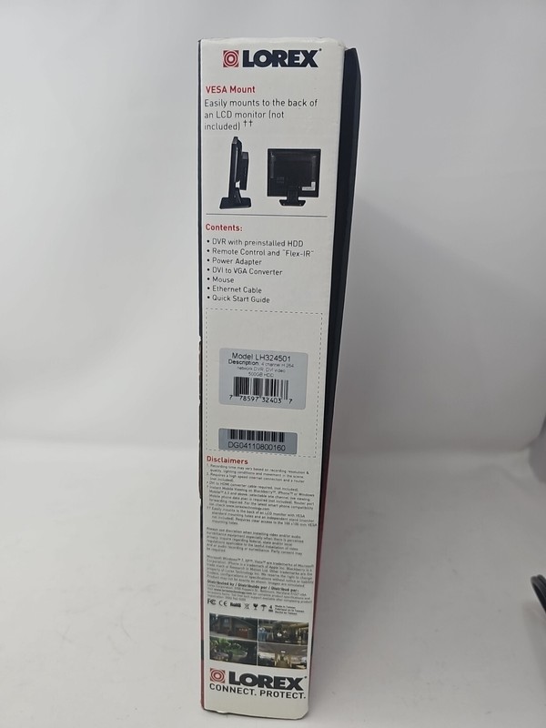 Lorex LH324000 LH324501 4 Ch 500GB HDD Model LH320 Edge Plus Network DVR LH320 gallery