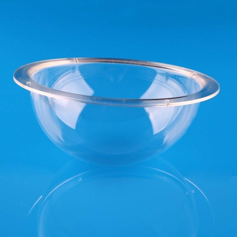 Trolleyshop Diameter 3.15inch/80mm w/ 4 Holes Acrylic Dome Flange Transpare...