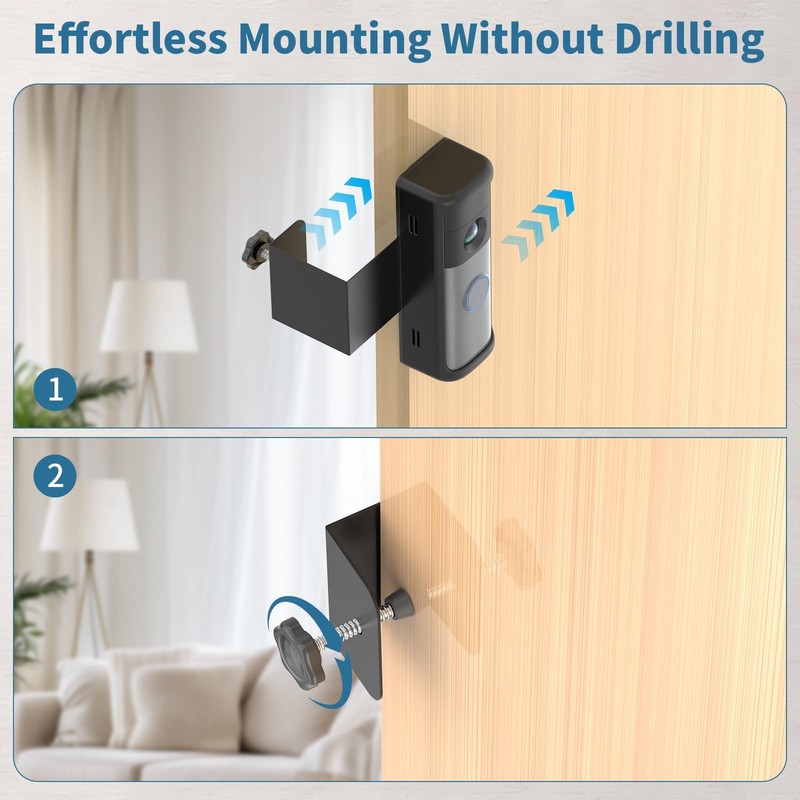 Anti-Theft Ring Doorbell Mount with Battery Doorbell//Plus(2nd Gen), No-Drill... gallery