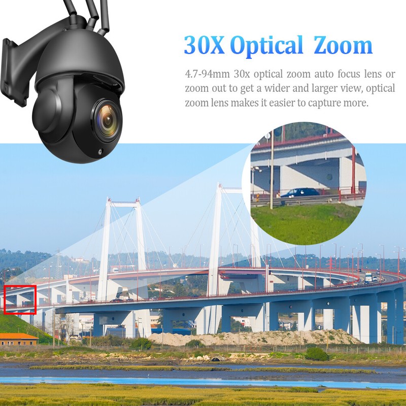 5MP Outdoor IP Camera 4G WIFI Wireless PTZ CCTV HD Smart Home Security IR Camera gallery