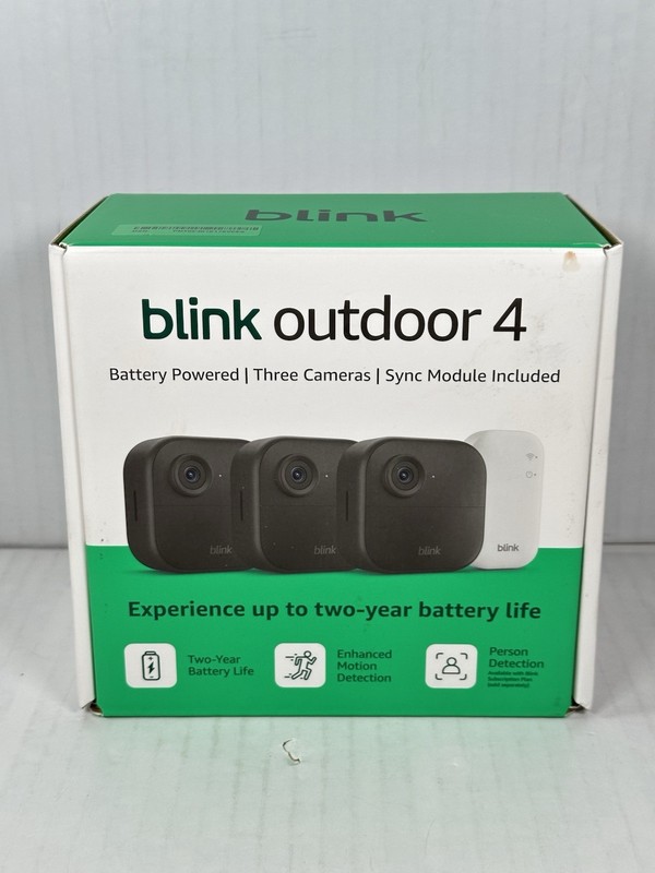 Blink Outdoor 4 Wireless Smart Security Camera, 2 Year Battery Life, 1080p – NEW