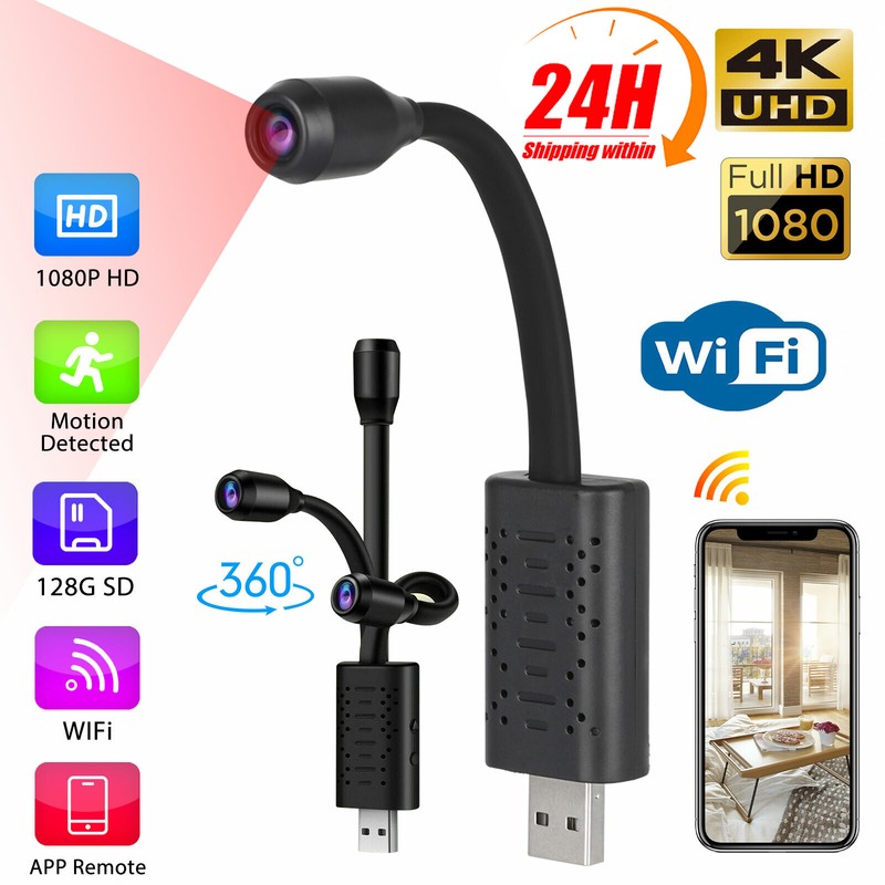 NEW WiFi 4K1080P IP Mini Wireless Surveillance Camera AII Day Home Security Cam