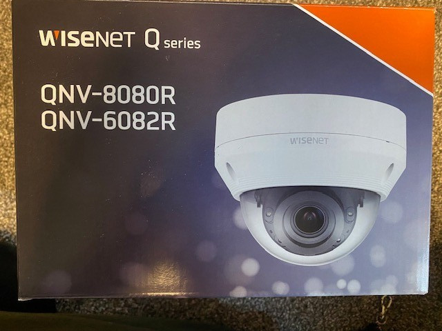 Hanwha QNV-8080R Q-Series 5MP IR Vandal IP Dome Camera, 3.2-10mm Varifocal Lens