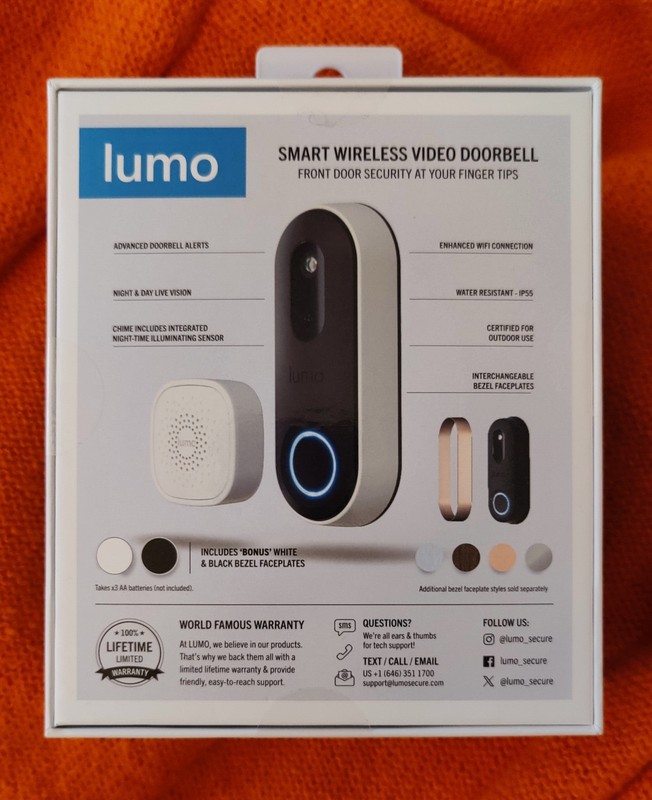 Lumo Smart Wireless Video Doorbell New Factory Sealed & Ready To Ship! ✨ gallery