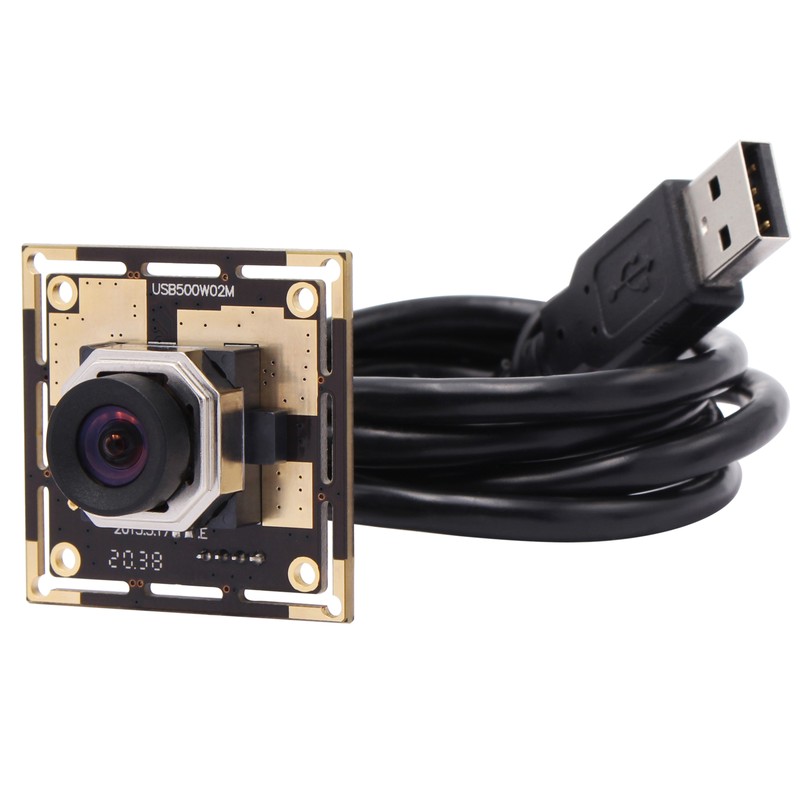 5MP HD CMOS OV5640 Camera Module with 100 Degree No Distortion Lens Autofocus