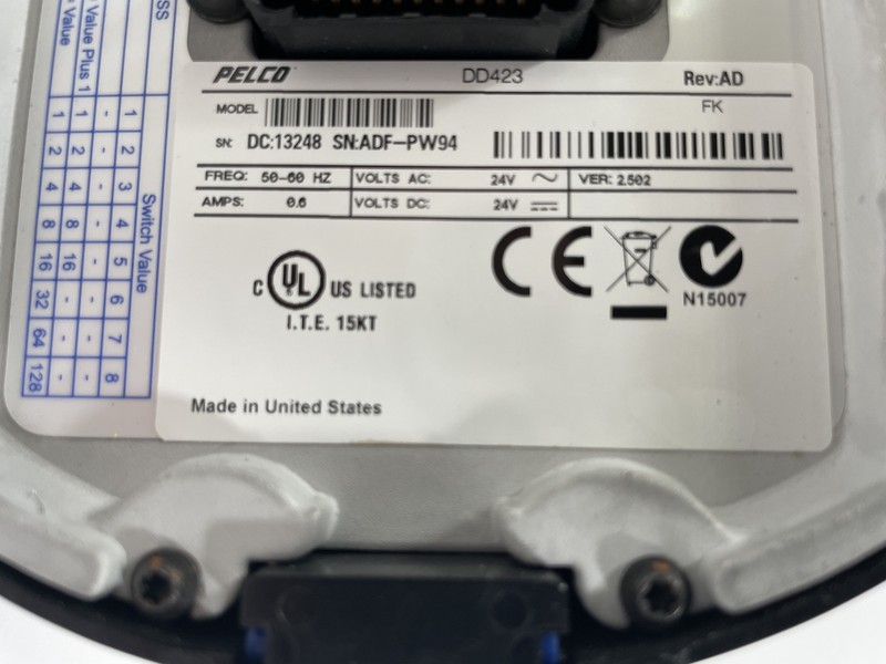 Pelco Spectra IV DD423 Color PTZ Dome Camera 23X Optical 12X Digital - See Desc gallery