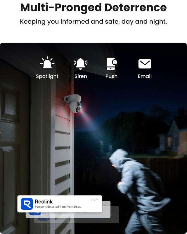 REOLINK 4K Outdoor Plug-in WiFi 6 Security Camera, PTZ Camera for Home Securi... gallery