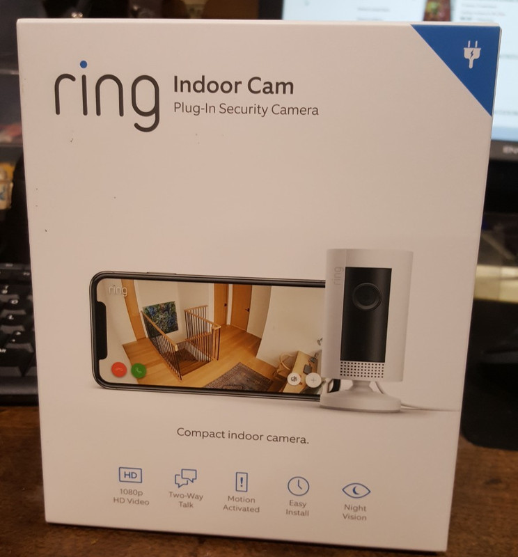 ring indoor security camera wireless model # 8sn1s9 Brand New ( Open Box )
