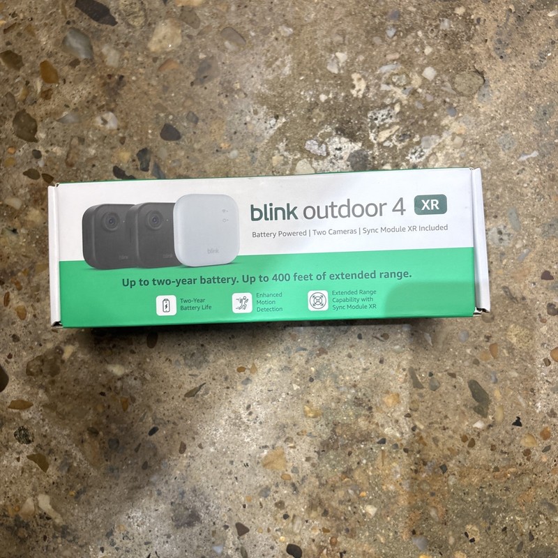 Blink Outdoor 4 XR Two Camera System w/Sync Module New Factory 2 Camera