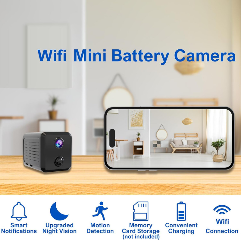 Wireless Mini Security Camera Fkj-Wifi, Remoted App Viewing, Long Time Standby B gallery